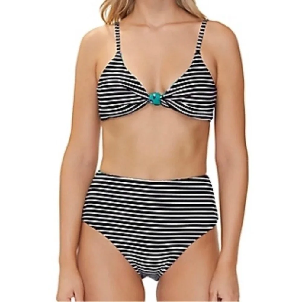 Raisins Reversible Bikini Two Piece Set Love Bra High Tide Bottom New Size Small